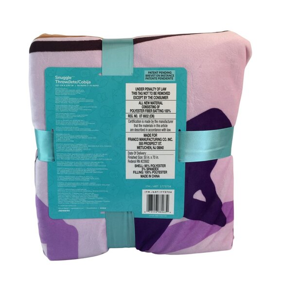 Squishmallows Snuggle Throw 50"x70" Just Lunchin Blanket Burger Fries NEW - Picture 3 of 6